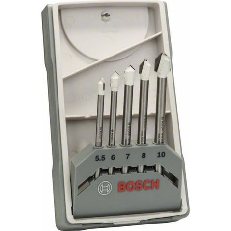 Bosch CYL-9 Ceramic Set di Punte per Piastrelle 5 pezzi