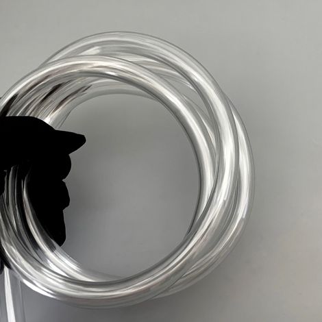 Tube flexible en PVC transparent (1 à 5 m) pour arrosage de jardin, lavage de voiture, aquarium et pompe à eau (diamètre intérieur 5 mm x diamètre extérieur 8 mm). (1/4)