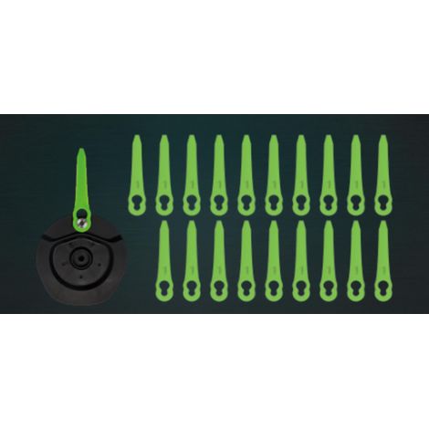 Kit de Lames de Rechange pour Taille-haie, tête de Taille-haie à Lame Simple + Couteau/Lame de Coupe pour haie, Accessoires et Lame de Rechange à Lame Simple + 20 Lames pour ST24B06-01
