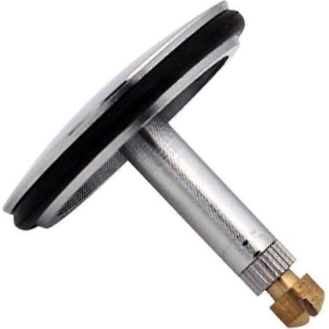 Accessoire d'évier : bouchon de baignoire réglable de rechange avec tige de 8 mm et couvercle de 43,5 mm de diamètre (argenté) Scrollsqy (1/5)
