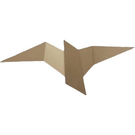 Applique murale LED à miroir croisé en forme d'oiseau, simple et créative, pour bureau, fond de mur, lampe d'ambiance pour salon, chambre ou chevet. (1/5)