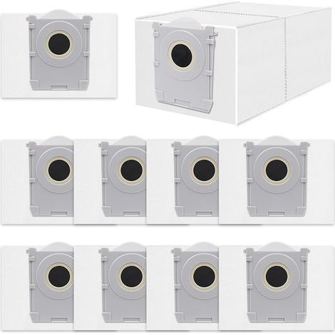 10 Sacs Poussire pour ECOVACS T50 Pro Omni/T50 Max Pro/T50 Omni/X8 PRO/X9 PRO/T80/T30C Robot Aspirateur,Accessoires de Sac Poussire Charbon Actif,Capacit de 3L Pices de Rechange Dust Bag (1/5)