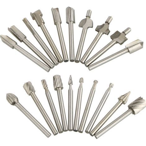 Paquet de 20 fraises de coupe en carbure de tungstène Dremel forets meuleuse rotative QttvbTna (1/5)
