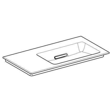 Geberit ONE Möbelwaschtisch Abgang horizontal, Ablagefläche (1/5)