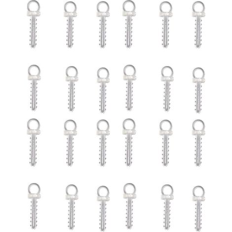 Paquete de 100 ganchos para colgar bolas de poliestireno, bolas de Navidad y huevos de plástico o poliestireno.