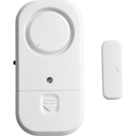 Capteur D Alarme Pour Porte Et Fenetre - 125 Db - Sans Fil - Pour Portes Coulissantes Et Vitres - ABS - 75 X 38 X 11 5 Mm - 1 Unite (1/5)