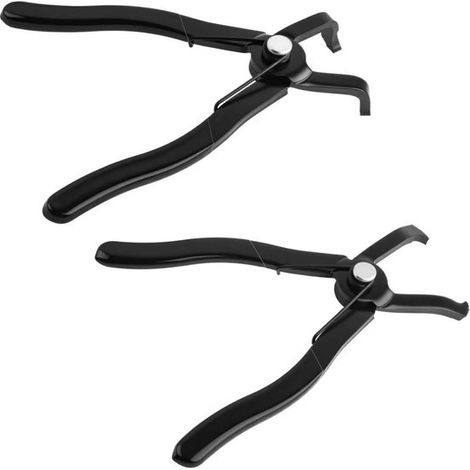 2 piezas, Alicates para clips de coche, Mordazas curvadas a 30° y 80°, Mango antideslizante, Para quitar tapicería de coche y clips de sujeción (1/4)