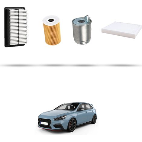Kit tagliando 4 filtri compatibile con Hyundai i30 (PD,PDE) 1.6 CRDi 70kw dal 2016 (1/5)