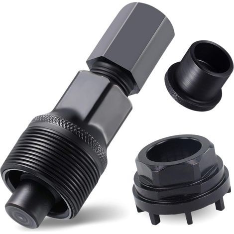 Extracteur de manivelle vélo – Démontage manivelle vélo en Acier Carbone, Compatible 8 crans, Outil pour Bague de Blocage, démonte manivelle vélo précis 42/32/22,5 mm (1/5)