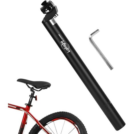 LALAGO Tige de Selle de Vélo 27.2mm en Aluminium Tube de Selle 350mm pour VTT Vélo de Course Bike Track (1/5)