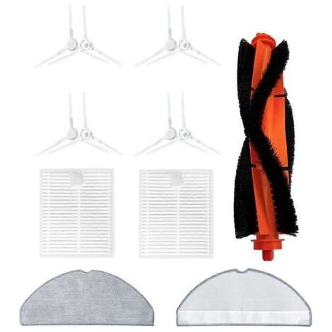Set mit 13 Ersatzteilen für den Mijia 3C Enhanced E10/C103/B112/E12 Staubsauger: Hauptbürste, Filter und Reinigungstuch. (1/5)
