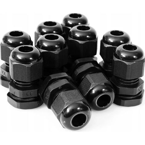 Wasserdichter Nylon-Kabelverbinder M20 x 1,5 für Gartenbeleuchtung im Innen- und Außenbereich, 6 bis 12 mm, 10 Stück (1/5)