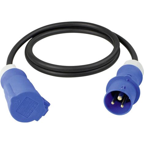 as - Schwabe CEE Cavo Prolunga Caravan 1,5 m - 230 V / 16 A / 3 Poli - Spina Con Attacco e Coperchio Incernierato - Accessori per Camper - IP44 - Made in Germany, 61489