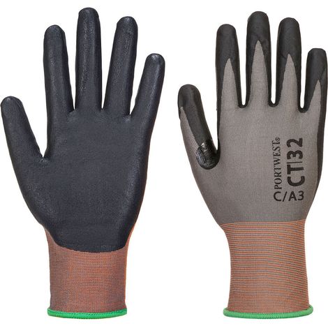 Guanto Ct Antitaglio C Mousse Nitrile C18 - Taglia XXXL - Grigio/nero - Portwest