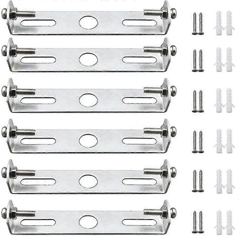 Lot de 6 supports de fixation pour plafonnier, rosaces de 95 mm avec vis - Accessoires d'éclairage - YuJia (1/5)