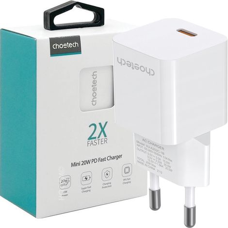 20-W-USB-Typ-C-Wandladegerät, weiß