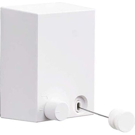 Étendoir à linge mural rétractable pour intérieur et extérieur avec corde en acier de 4,2 m / 13,8 pi (1/5)