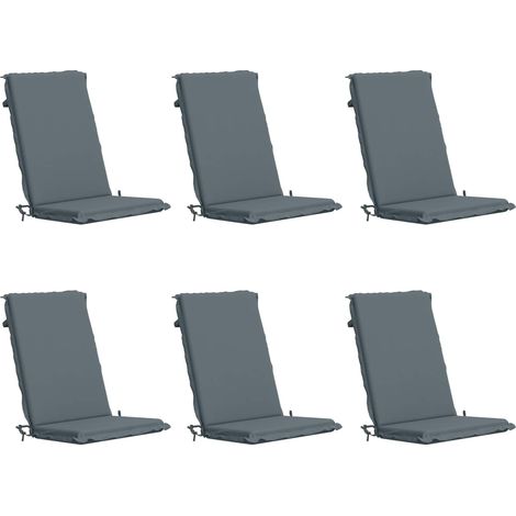 Coussins Bhair haut pour dossier 6 pièces GEMERT 6 pcs Bleu vidaXL (1/5)