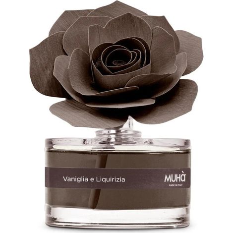 Muhà Profumatore Diffuser Rosa Marrone Bomboniera Vaniglia e Liquirizia 50ml