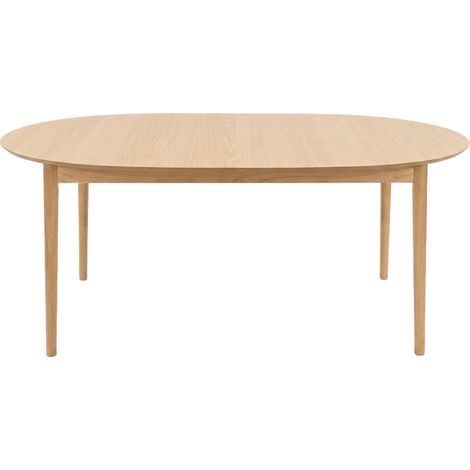 Table à manger extensible en bois 6 à 10 personnes 180-220cm - Bois clair - Essentia (1/5)