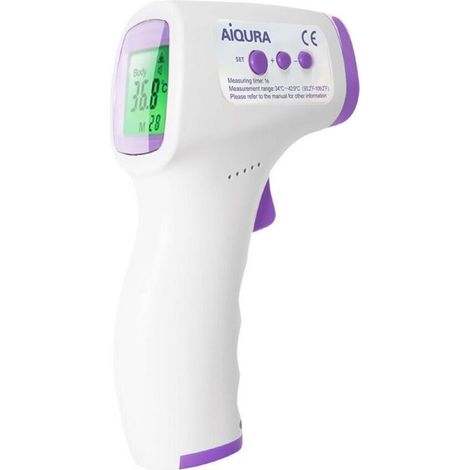Thermomètre infrarouge pour avant-bras, adultes, sans contact, avec écran LCD et fonction mémoire. Convient aux enfants, adultes et objets. Mesure rapide et précise.
