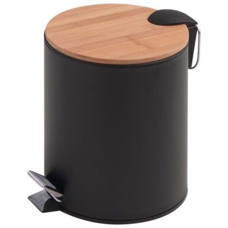 Pattumiera Gedy 5lt nero/bamboo