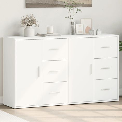 Sideboards 2 pcs White 60x31x70 cm Engineered Wood vidaXL (1/5)