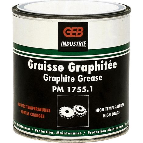 GEB – Graisse graphitée 350 g – Lubrification vannes et engrenages – Résistance -20°C à +160°C – Évite le collage de joints