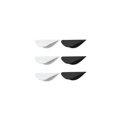 Poignées de tiroir (6 pièces), boutons de porte de cuisine, poignées coquillage, boutons en forme de coquillage, auto-adhésives, poignées de porte coulissante, boutons de meuble, poignées de ti