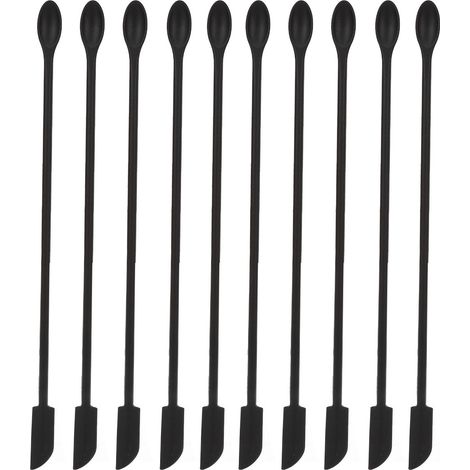 10 Pièces Grattoir en Silicone Souple, Design Courbé Allongé avec Double Tête Intégrée (1/5)