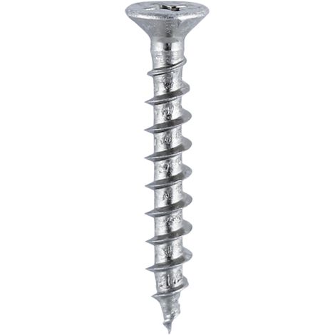 TIMCO Window Fabrication Screws Countersunk with Ribs PH Single Thread Gimlet Point Zinc - 4.3 x 35