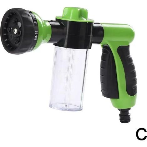 Pistolet de lavage à l'eau automatique - Nettoyage de voiture - 3 jets - Lance de mousse