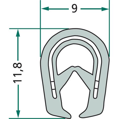 Guarnizione 5 m 1 mm 654A2051/5 GRANITO