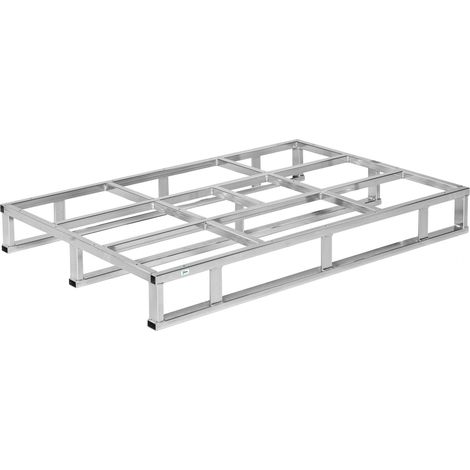 Kongamek Stahlpalette 1200x800x145mm mit Rahmen und 1000kg Tragkraft
