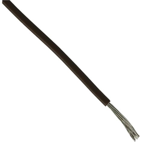 Fils de connexion RS PRO UL1015, 0,33 mm², Noir, 22 AWG, 100m, 600 V