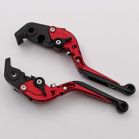 Convient aux motos MV Agusta/Agusta F4 RR/F4 RC, klaxons de frein modifiés pour guidon (1 paire rouge) (1/5)