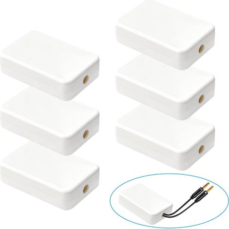 Lot de 6 Boîtier de Jonction Étanche 55x35x15mm, Boîte de Dérivation en ABS Montage en Surface pour Projets Électroniques DIY, Gris IP65 (1/5)