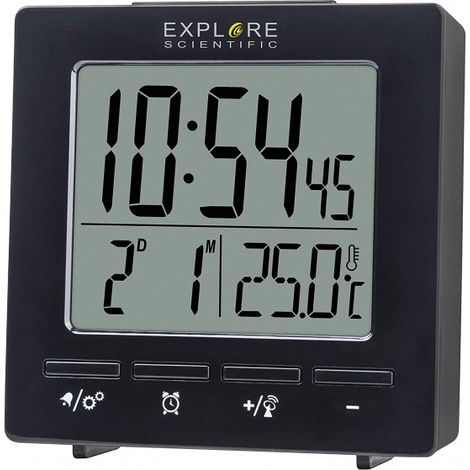 Explore Scientific RDC1005BLK Wecker Digitaler Wecker Schwarz