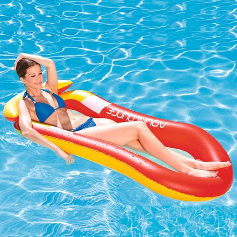 Flottant Lit Gonflable Pour Piscine Bouée Hamac Lit Avec l'Auvent - Jouet Pour Adultes Et Enfants (1/5)