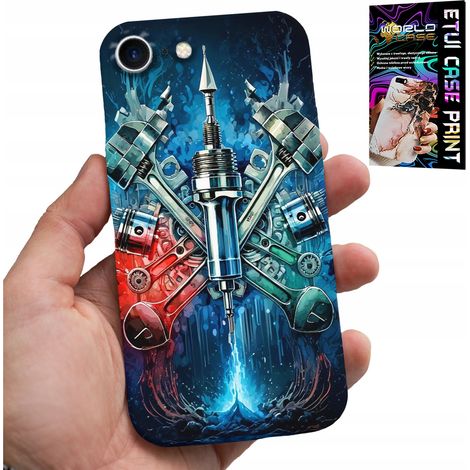 Coque pour iPhone SE / SE2 - cache-pièces moteur + verre (1/5)