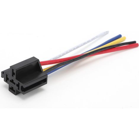Relais automobile à quatre broches 12 V CC 40 A avec porte-fusible, petit circuit imprimé électrique domestique (1/4)