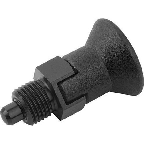 KIPP Arretierbolzen GR.1 D1=M10X1 D=5 Form C mit Rastnut kurz (1/3)