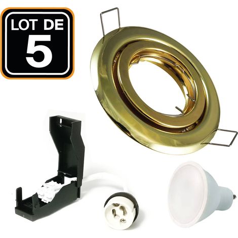 5 Verstellbare EinbauEinbaustrahlers GOLDEN 7W Neutralweiß 4500K