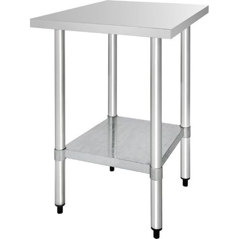 Table Inox Professionnelle Sans Rebords - Gamme 600 - Vogue (1/5)