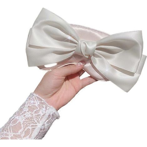 2 stuks slaapmaskers van pure zijde met roze strik (1/5)