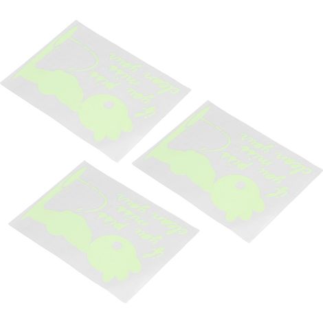 3 autocollants lumineux motifs mignons étanches adhésifs déco bricolage pour salle de bain fenêtre décoration créative