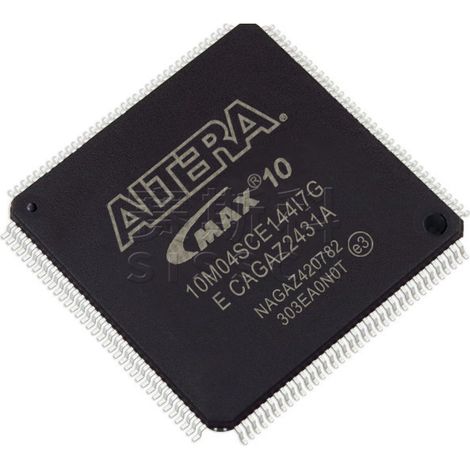 10M04SCE144I7G Electronic component IC, 5 electronic components/chips, 5 units shipped.