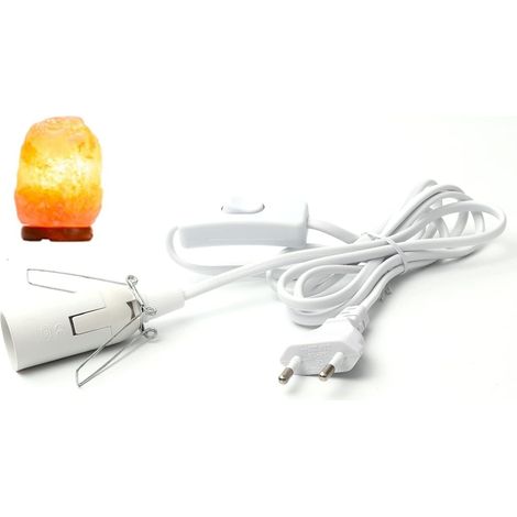 Beijiyi – Câble avec interrupteur pour lampe à sel – Douille E14 – Longueur 1,8 m – Installation facile et sécurisée - E14-1