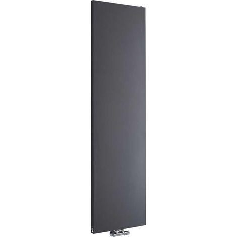 Milano Riso Anthracite Vertical Column Single Flat Panel Radiator - 1800mm x 500mm (1/5)
