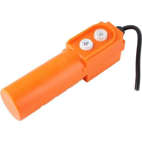 Interrupteur Etanche à Bouton-poussoir Suspendu de Palan de Commande Jaune pour Grue COB-61DR + Condensateur 220-380V 30uF (1/5)